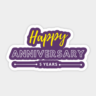 Happy Anniversary | 5 Year Sticker